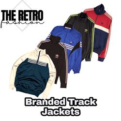 Branded Track Jackets Windbreakers.      #460