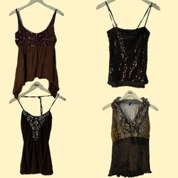 018 Women's Sequin and Printed Camisoles