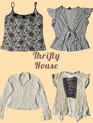 Y2K Vintage Victorian-Inspired Tops(TH/694)