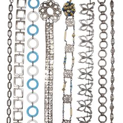 Y2K Silver Chain Belts 4