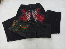 CR10383 Vintage Designer Women’s & Men’s Jeans Bun..