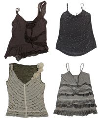 Y2K romantic grunge camisole tops,(TR-1013)