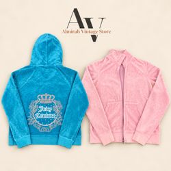 Juicy Couture Zip Up Velour Hoodies
