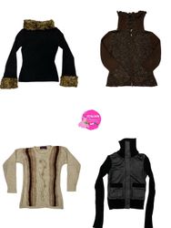 Y2K statement retro girl knitwear