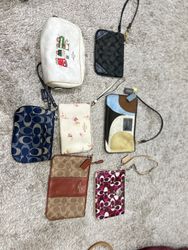 Authentic coach wristlets