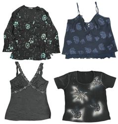Y2K Midnight Glam & Floral Cami Mix
