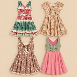 Vintage Cottagecore Floral Dresses