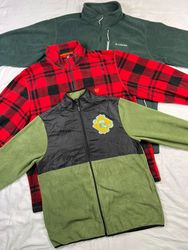 Mix branded fleece jacket