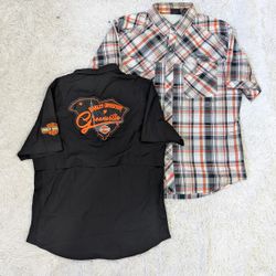 ##Harley-Davidson Button Down Shirts – Graphic & V..