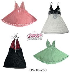 Slip Dresses with Lace Trim (DS-10-260)