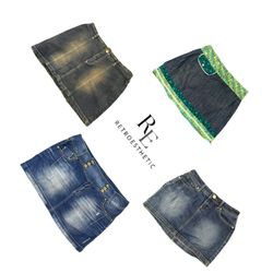 Y2K NYC IT GIRL DENIM MINI SKIRTS RE-3725