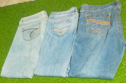 B 219 UNBRANDED SCHLAG-BOOTCUT-JEANS