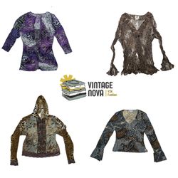 Blouses à manches longues imprimé animal Venus