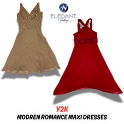 Y2K Modern Romance Maxi-Kleider - EV0313