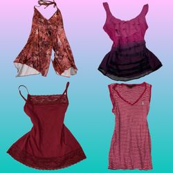 Y2K Ombre Whimsical Tops (RS-80)