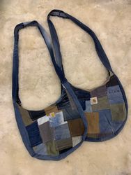 Upcycled Carharrt Patchwork Tote Bags