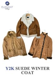 Y2K Wildleder-Wintermantel - EV0046