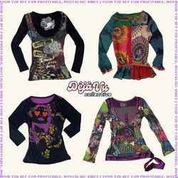 Y2K Euro Grunge Tops (DVC#80)