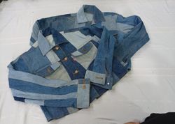 CR11019 Upcycled Levi’s Cropped Jackets