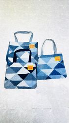 Upcycled Patchwork Denim Bags - EVR0360