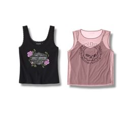 Harley Davidson Women’s Logo Tank - Purple Polka D..