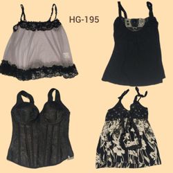 Y2K Unique Black Rave Tops(HG-195)