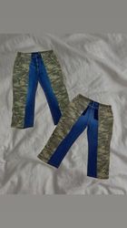 Upcycled Denim × Camo Patchwork Pants