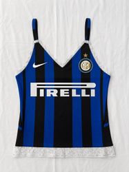 Upcycle Unbranded Football Lace Cami Top