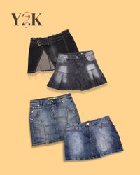 2000s Y2K Denim Mini Skirt Collection (Yv-738)