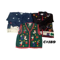 Wholesale Vintage Christmas Sweaters Bundle | 10pc..