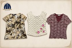 Mixed Style Short Sleeve Tops