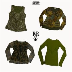 Y2K Nature Vibe Top a manica lunga (AA-1722)