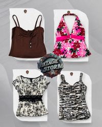 Y2K Grunge Poly Blouse
