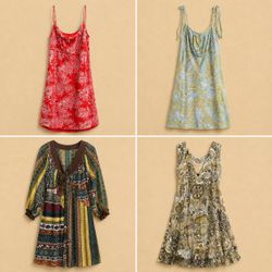 Y2k Bohemian Print Dresses