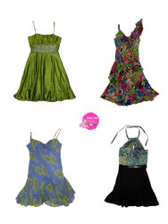 Y2K mixed beaded and poly dresses