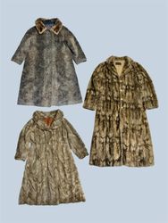 Y2K Faux Fur long coat(TM105)