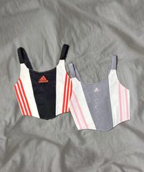 Upcycled Adidas Lace Top