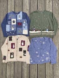 Croft & Barrow Christmas Themed Cardigans