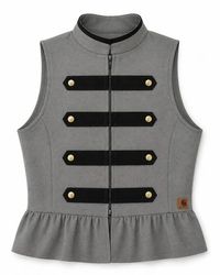 CR2229 Gilet Peplum Militare Carhartt Riciclato