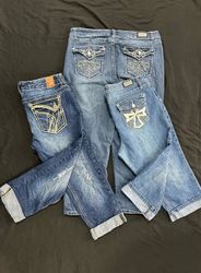 Capri Jeans Embellished Y2K B# 627