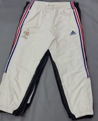 Mix branded nylon trousers