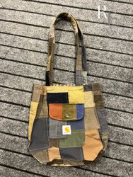 Upcycled Carhartt Patchwork Tote Body Ba..