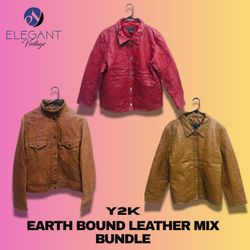 Y2K Earth Bound Leather Jackets - EV1245