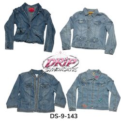 Y2K Edgy Washed Denim Jacket For Your Everyday Coo..