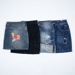 Y2K Denim Mini Skirts (001G)