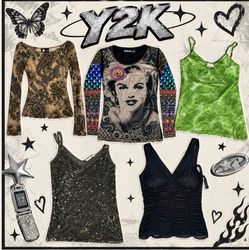 y2k blouse