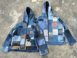 Upcycled Levi’s Denim Patchwork Baggy Jacket
