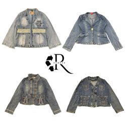 Y2K Era Cyber Girl Denim Jacket RW-2215