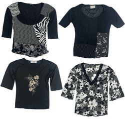 Y2K Midnight Going Out Tops: RE-056