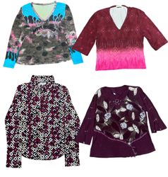 Vintage Y2K Women’s Graphic & Floral Fitted T-Shir..